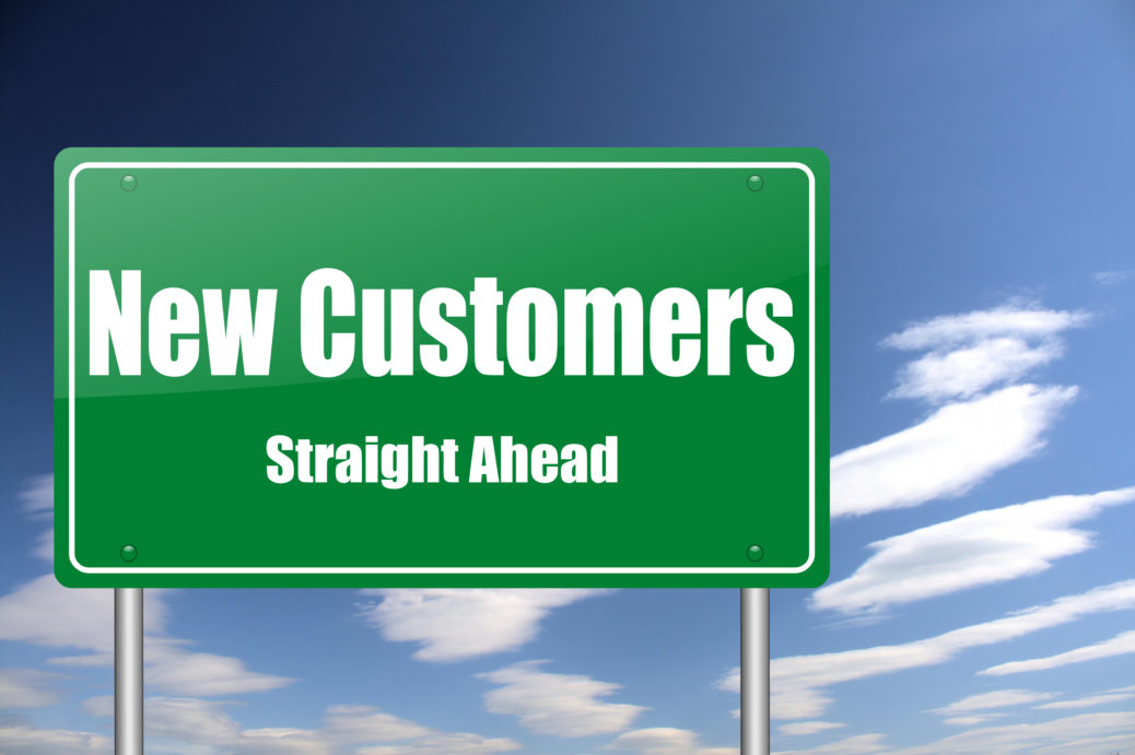 big stock new customers traffic sign | Moran Family of Brands