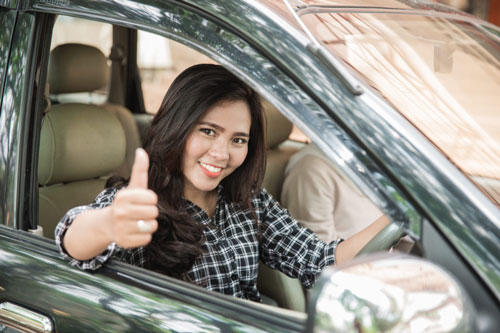 Girl Driving